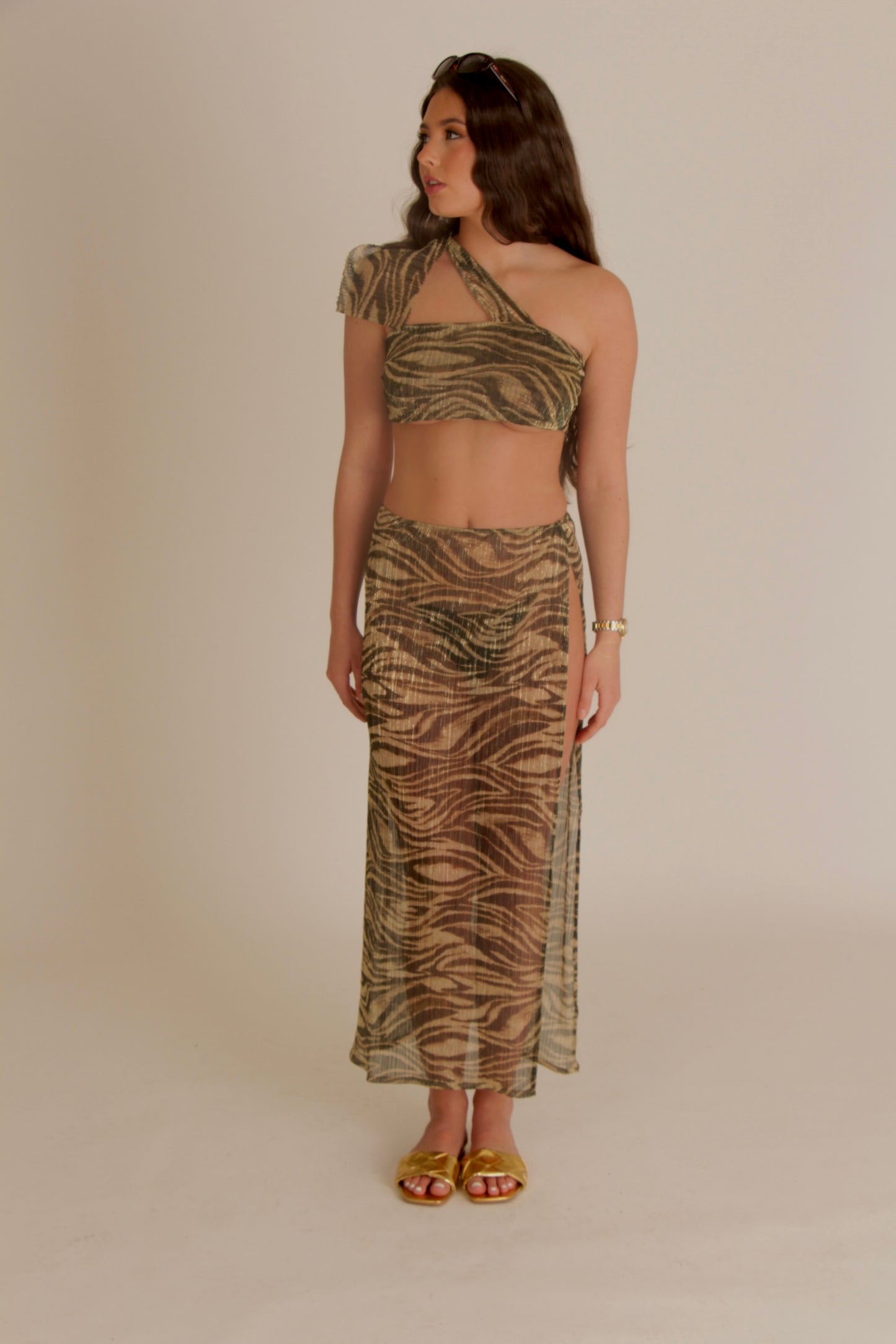 TIGER Bandeau Bow Top